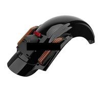 Motorcycle Mudguard Extender Motorcycle Rear Mudguard System Extension Fascia Set with Run Turn Brake Light For Touring Glide Road