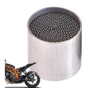 Motorcycle Muffler - 1.77x1.89x1.89 Inches Stainless Steel Silencer Pipe, Short Slip On Exhaust System, Easy Installation Design | Fits Most Racing Sports Bikes With Removable Noise Reduction Baffle
