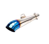 Motorcycle Muffler Compatible With For FZ1 For R6 For R15 Universal 51mm Motorcycle Exhaust Pipe With DB Killer Slip On Middle Link Accessories(A)