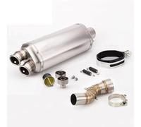 Motorcycle Muffler Compatible With For R1200GS For ADV 2013-2018 Motorcycle Exhaust Pipe Slip-on Middle Link Pipe Muffler DB Killer Catalyst(B)