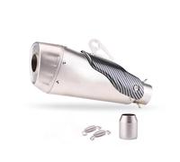 Motorcycle Muffler Exhaust For ER6N ZX6R Z900 Z800 Motorbike Inlet 51mm Muffler Pipe Motorcycle Exhaust(D)