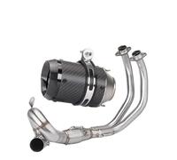 Motorcycle Muffler Exhaust Pipe Full System Slip On For Yamaha MT07 Mt-07 2014-2023 Accessories Modified Replacement Systems(TYPE-F)