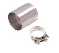 Motorcycle Muffler Exhaust Pipe Universal Motorcycle Exhaust Adapter Transfer 51MM To 52MM 54MM 56MM 58MM 62MM 64MM Reducer Tube Link Pipe