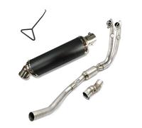 Motorcycle Muffler Exhaust Slip On Motorcycle Full Systems Exhaust Escape For CFMOTO 450MT 450-MT 450 MT 2023 2024 Front Link Pipe Muffler(Black)