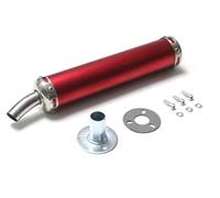 Motorcycle Muffler Pipe 2 stoke muffler 60x280mm long Eleven colors Universal 1 × Motorcycle Accessories exhaust pipe escape for 50cc-240cc GD002A(Matte red)