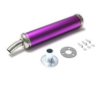Motorcycle Muffler Pipe 2 stoke muffler 60x280mm long Eleven colors Universal 1 × Motorcycle Accessories exhaust pipe escape for 50cc-240cc GD002A(Matte purple)
