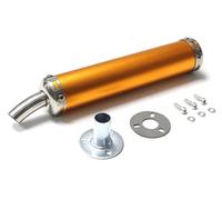 Motorcycle Muffler Pipe 2 stoke muffler 60x280mm long Eleven colors Universal 1 × Motorcycle Accessories exhaust pipe escape for 50cc-240cc GD002A(Matte golden)