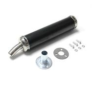 Motorcycle Muffler Pipe 2 stoke muffler 60x280mm long Eleven colors Universal 1 × Motorcycle Accessories exhaust pipe escape for 50cc-240cc GD002A(Matte black)