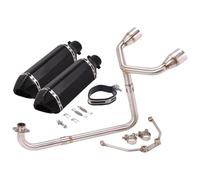 Motorcycle Muffler Pipe For MSX125 For MSX 125 Full System Modified Double Hole Escape Muffler 51mm Front Middle Link Pipe Motorcycle Exhaust(3)