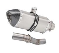 Motorcycle Muffler Pipe Motorcycle Accessories Full Exhaust s Middle Link Pipe Escape Connection 51mm Muffler Slip On For CBR250RR CBR250 2017-2025(TYPE E)