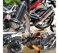 Motorcycle Muffler Stainless Steel 38 51mm with Frosted for Most Motorcycles Enhanced Roaring Sound and Stylish Look Easy Installation for