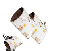 Motorcycle Muffs - 10 Inches Handle Covers | PVC Waterproof Hand Warmers Shield From Cold Wind For Scooter Or Bike Riding Keeping Hands Warm And Comfortable