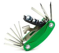 Motorcycle Multi Tool Multitool Screwdriver Screwd for Peugeot Django 125 2015-2026, New Motorcycle CNC Aluminum Accessories Tool Repair Screwdriver Set,E/Green