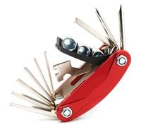 Motorcycle Multi Tool Multitool Screwdriver Screwd for Peugeot Django 125 2015-2026, New Motorcycle CNC Aluminum Accessories Tool Repair Screwdriver Set,B/Red