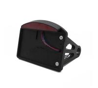 Motorcycle Number Plate Bracket For Bobber For Chopper Custom Touring Universal License Plate LED Tail Light Horizontal Side Mount Bracket Holder(Black)