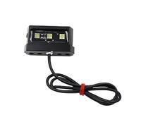 Motorcycle Number Plate Bracket For MT09 For YZF-R125 For XMAX Motorcycle Adjustable Rear Tail Tidy License Plate Holder Bracket LED Light Accessories(Extra Light Black)