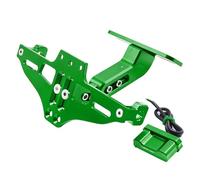 Motorcycle Number Plate For CFMOTO For CF MOTO For 450MT For 450 MT 2024-2026 For 450mt LED Light Turn Signal Bracket License Plate Holder Number Frame(Green)