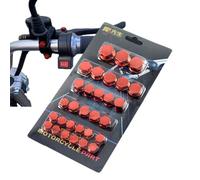 Motorcycle Nut Cover - 5 Colors Decorative Screw Cover, 30PCS/Set Bolt Nut Covers | Rustproof Engine Nut Bolt Cover, Protective Motorcycle Accessories, Cover for Bicycles, Prevents Rust and Damage