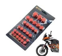 Motorcycle Nut Cover - Decoration Screw Cap, Colour Styling Set | Custom Bolt Decoration for Wheel Frame Motor, 30 Percent for Sports Bike - Aesthetic Upgrade Parts Set