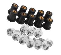Motorcycle Nuts and Bolts Compatible With CBR900RR 1993 1994 1995 1996 1997 1998 1999 Motorcycle Accessories Custom Fairing Screw Bolt Windscreen Screw(Silver)