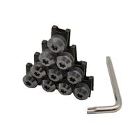 Motorcycle Nuts and Bolts Compatible With CR80R For CR85R For CRF150R For CR125R For CR250R For CRF250R For SL230 Motorcycle Fairing Screws Moto Body Spring Nuts Bolts(Titanium)