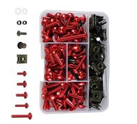 Motorcycle Nuts and Bolts Compatible With For Ninja For 1000R For ZX1000A For EX250E 1986 1987 177pcs Bodywork Screws Nuts Fairing Bolt Kit