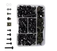 Motorcycle Nuts and Bolts Compatible With For Ninja For 1000R For ZX1000A For EX250E 1986 1987 177pcs Bodywork Screws Nuts Fairing Bolt Kit