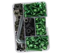 Motorcycle Nuts and Bolts Compatible With For Ninja For 650R For EX650A 2006 2007 Motorcycle Bodywork Screws Fairing Bolts Kit Accessory 190pcs(Green)