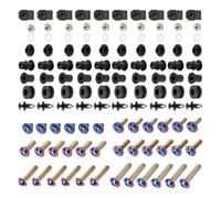 Motorcycle Nuts and Bolts Compatible With For Ninja For ZX-6R 636 2007 2008 Motorcycle Stainless Complete Fairing Bodywork Fairing Screws Bolt Nuts Clip Kit(Multi-colored)
