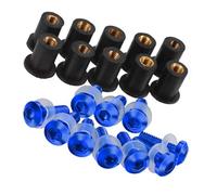 Motorcycle Nuts and Bolts Compatible With For TRX850 1996 1997 1998 1999 2000 10 Pieces 5MM Motorcycle Windshield Bolt Windscreen Mounting Screw Kit