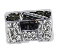 Motorcycle Nuts and Bolts Compatible With Suzuki For GSXR1000 2015 2017 2018; For GSXR600W 1992 1993; Moto Bodywork Screws Fairing Bolts Nut Kit 190pcs(Silver)