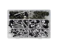 Motorcycle Nuts and Bolts Compatible With Triumph For Daytona 675 2006-2016 Motorcycle M5 M6 Screws Motorcycle Washers Complete Fairing Bolt Kit Screws Fasteners 253pcs(Silver)