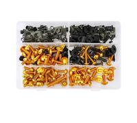 Motorcycle Nuts and Bolts Compatible With Triumph For Daytona 675 2006-2016 Motorcycle M5 M6 Screws Motorcycle Washers Complete Fairing Bolt Kit Screws Fasteners 253pcs(Yellow)