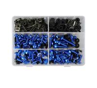 Motorcycle Nuts and Bolts Compatible With Triumph For Daytona 675 2006-2016 Motorcycle M5 M6 Screws Motorcycle Washers Complete Fairing Bolt Kit Screws Fasteners 253pcs(Blue)