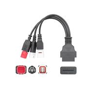 Motorcycle Obd2 Diagnostic Cable, 3-in-1 Adapter Tool fit for Yamaha, 16 Pin to 3pin 4pin 6pin