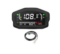 Motorcycle Odometer 2,4 Cylinders Universal Tachometer Motorcycle Digital Odometer Water Temp Fuel Tachometer RPM Display