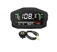 Motorcycle Odometer 2,4 Cylinders Universal Tachometer Motorcycle Digital Odometer Water Temp Fuel Tachometer RPM Display For