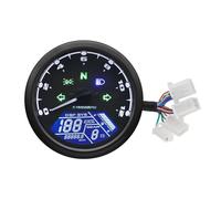Motorcycle Odometer Gauge 1-4 Cylinders 12000RPM Digital Motorcycle Tachometer Tachometer Odometer Gauge Multi-function Dual Meter Indicator