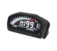 Motorcycle Odometer Gauge Universal Motorcycle Digital Odometer Tachometer Dashboard Speed Meter RPM Gauge For 1,2,4 Cylinder Tachomete Mileage Kit