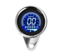 Motorcycle Odometer LCD Digital Speedometer Tachometer Gauges Light 12V Motorcycle Gauge Digital Instrument Panel Mile Meter Gauge(Color-01)