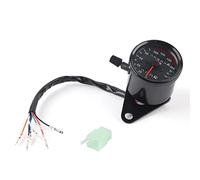 Motorcycle Odometer, Motorcycle Speedometer, 1pc Universal Mechanical Motorcycle Odometer Speedometer Gauge Signal Dual Digital Display Km/h(black)