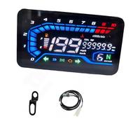 Motorcycle Odometer Universal 12V Motorcycle LED Digital RPM Tachometer Modify Panel Digital Meter Assembly Gauge Tachometer Odometer