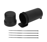 Motorcycle Off Road Universal Tool Tube, 125mm/4.9in Motorcycle Parts Storage, Durable PP Material with Rolling Tapes for ATV UTV Trucks, Heat and Impact Acces