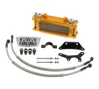 Motorcycle Oil Cooler, High Performance Radiator Core, Engine Heat Dissipation System for Trail Riding, Urban Commuting, Commercial Fleet Powersports and Mountain Terrain Use