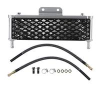 Motorcycle Oil Cooler Radiator Kit High Performance Aluminum Alloy Engine Oil Cooling System for YX 140cc 150cc 160cc PIT PRO Trail Quad Dirt Bike ATV Off Road Motorcycle Upgrade