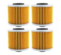 Motorcycle Oil Filter Set Compatible With TRX850 TDM850 TDM900 BT 1100 Bulldog Tenere XTZ 660 750 YFM 600 YFM 700 Available In 1 2 Or 4 Pieces(Yellow-4)