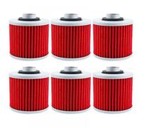 Motorcycle Oil Filter Set Compatible With TRX850 TDM850 TDM900 BT 1100 Bulldog Tenere XTZ 660 750 YFM 600 YFM 700 Available In 1 2 Or 4 Pieces(Red-6)