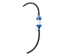 Motorcycle Oil Filter - Transparent Washable Cup, Vibration Resistant Fluid Cleaner, Detachable Hose System, Trail Riding Touring Maintenance Part, Black Housing Kit With Pipes Buckles