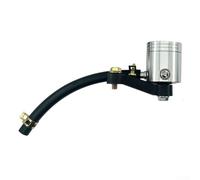 Motorcycle Oil Reservoir Tank for Front Brake & Clutch For - Aluminum Alloy Cylinder Cup, Low Profile Design, Anti-Rust & Wear Resistant with Mounting(silver)