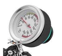 Motorcycle Oil Tank Cap,Aluminum Lid with Temperature Gauge,Aluminum Motorcycle Oil Cap | for Mechanics Riders Motorbike Enthusiasts Restoration Repair Shops Daily Commuters